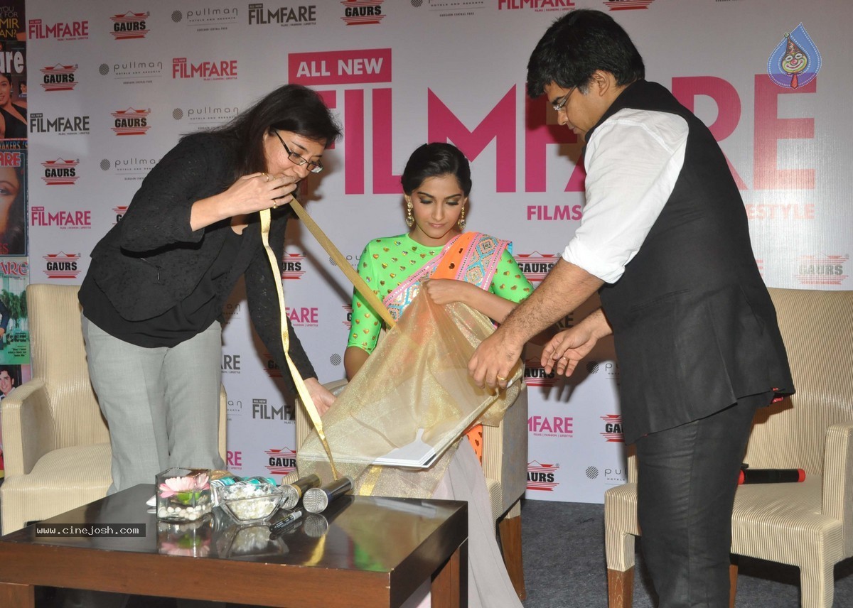 Sonam Kapoor Launches Filmfare Makeover Issue - 17 / 28 photos