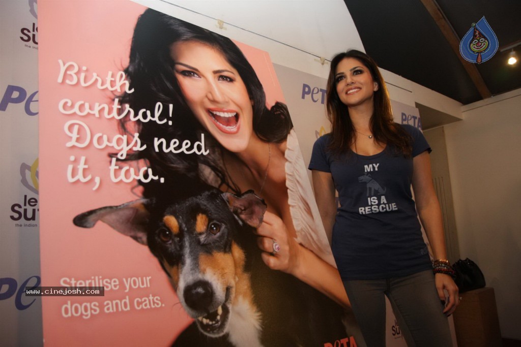 Sunny Leone Unveils PETA ad Campaign - 42 / 59 photos