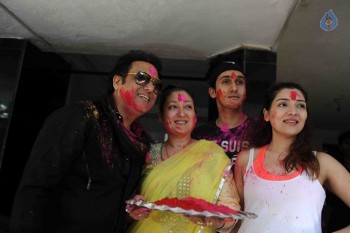 Bollywood Celebrities at Holi Celebrations - 30 of 84