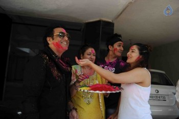 Bollywood Celebrities at Holi Celebrations - 31 of 84