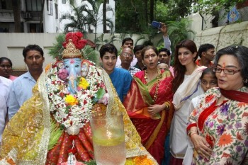 Bollywood Stars at Ganpati Visarjan Event - 18 of 31