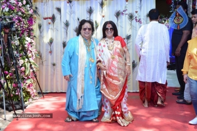 Rice Ceremony And Shower Of Bappi Lahiri Grandson Krishh Lahiri - 8 of 20