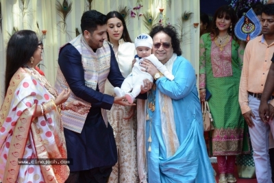 Rice Ceremony And Shower Of Bappi Lahiri Grandson Krishh Lahiri - 9 of 20