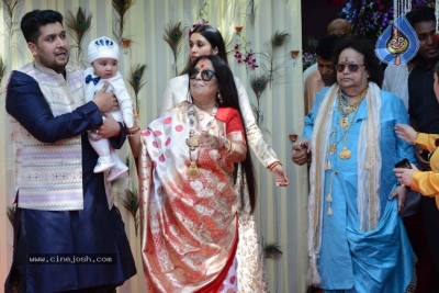 Rice Ceremony And Shower Of Bappi Lahiri Grandson Krishh Lahiri - 13 of 20