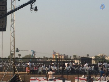 Baahubali 2 Pre Release Event Arrangements Photos