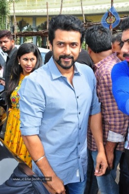 Chinna Babu Movie Team At Simhachalam Temple