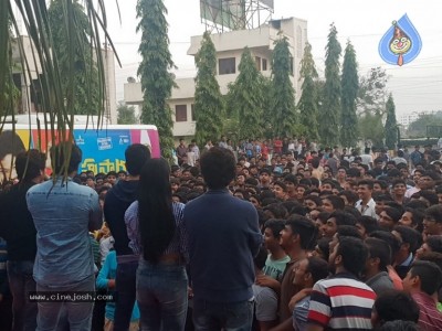 Husharu Movie Team Bus Tour Vijayawada