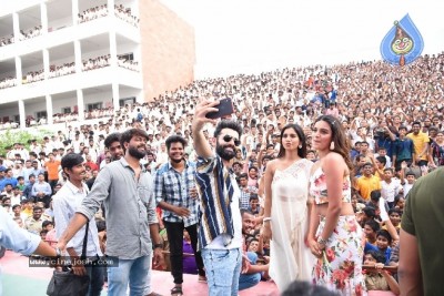 ISmart Shankar Movie Team At Guntur 