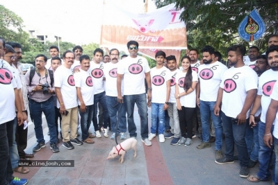 Adhugo Movie Team Padayatra With Piglet - 3 of 21