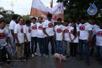 Adhugo Movie Team Padayatra With Piglet - 10 of 21