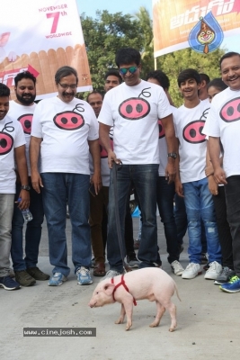 Adhugo Movie Team Padayatra With Piglet - 12 of 21