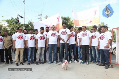 Adhugo Movie Team Padayatra With Piglet - 13 of 21