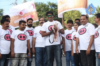 Adhugo Movie Team Padayatra With Piglet - 15 of 21