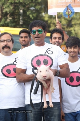 Adhugo Movie Team Padayatra With Piglet - 19 of 21