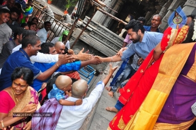 Chinna Babu Movie Team At Simhachalam Temple - 4 of 26