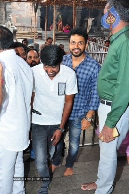 Chinna Babu Movie Team At Simhachalam Temple - 15 of 26