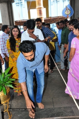 Chinna Babu Movie Team At Simhachalam Temple - 20 of 26