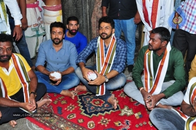 Chinna Babu Movie Team At Simhachalam Temple - 21 of 26