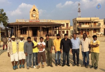 Chiranjeevi at Sardaar Gabbar Singh Sets - 8 of 9