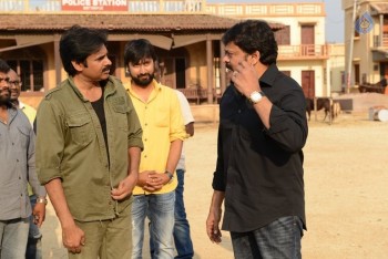 Chiranjeevi at Sardaar Gabbar Singh Sets - 9 of 9