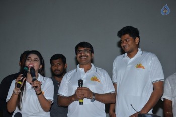 Jayammu Nischayammu Raa Team at Satyam Theatre - 3 of 16