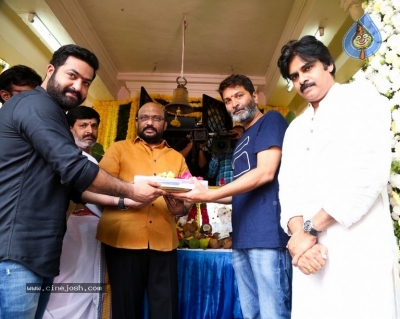 Jr NTR and Trivikram Srinivas Movie Opening Photos - 3 of 46