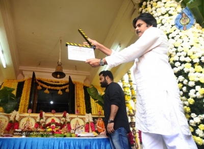 Jr NTR and Trivikram Srinivas Movie Opening Photos - 25 of 46