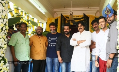 Jr NTR and Trivikram Srinivas Movie Opening Photos - 26 of 46