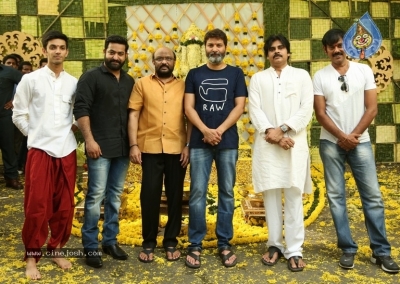 Jr NTR and Trivikram Srinivas Movie Opening Photos - 42 of 46