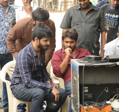 Keshava Movie Working Stills and Poster - 5 of 8