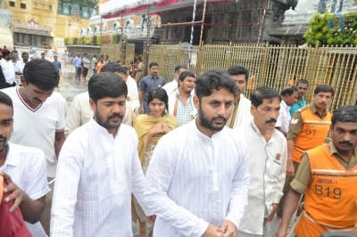 Lie Movie Team Visits Tirumala - 1 of 14