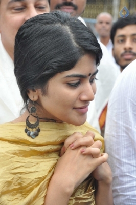 Lie Movie Team Visits Tirumala - 8 of 14