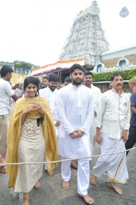 Lie Movie Team Visits Tirumala - 10 of 14