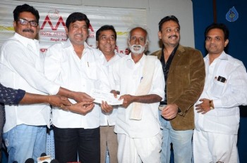 MAA Donate Cheque to Vedam Nagaiah - 4 of 27