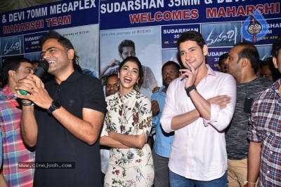 Maharshi Movie Team Visit Sudarshan 35mm - 32 of 56