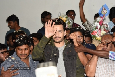 Mr Majnu Movie Team At Ashoka Theatre Rajahmundry - 5 of 8