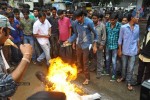 N Shankar Effigies Burnt Photos - 2 of 44