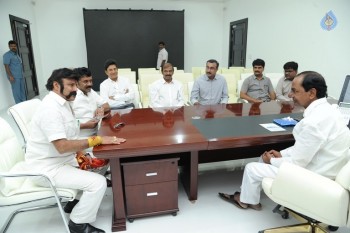 Nandamuri Balakrishna meets Telangana CM KCR - 4 of 4