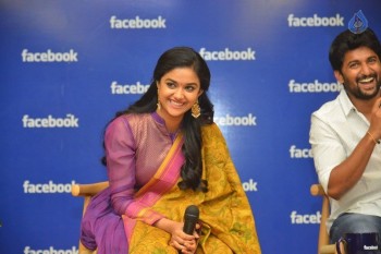 Nani and Keerthi Suresh at Facebook Office - 30 of 63
