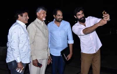 NTR Biopic Team Meets Chandrababu Naidu - 1 of 6