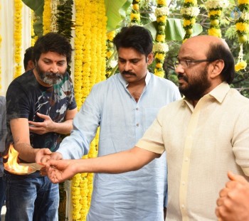 Pawan and Trivikram Movie Opening Photos - 9 of 22