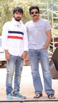 Pawan Kalyan at Sardaar Sets - 2 of 2