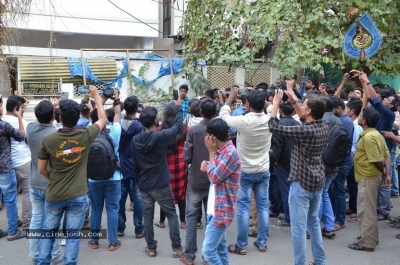 Power Star Pawan Kalyan Fans Hungama at Dil Raju office - 30 of 34