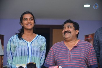 Pullela Gopichand and Sindhu watches Janatha Garage - 2 of 25