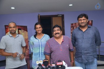 Pullela Gopichand and Sindhu watches Janatha Garage - 15 of 25