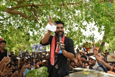 Ram Charan Meets Fans at RC11 Shooting - 5 of 13