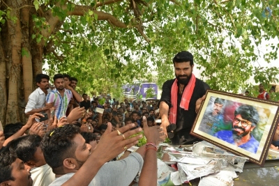 Ram Charan Meets Fans at RC11 Shooting - 11 of 13