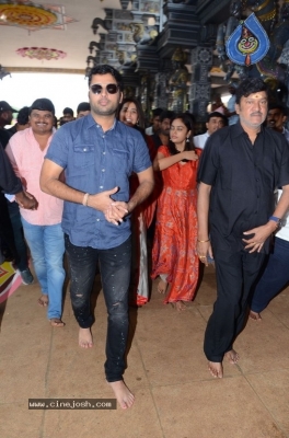 Srinivasa Kalyanam Movie Team Visits Dwaraka Tirumala - 21 of 50