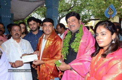 Srinivasa Kalyanam Movie Team Visits Dwaraka Tirumala - 25 of 50