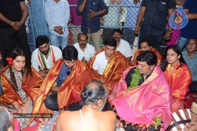 Srinivasa Kalyanam Movie Team Visits Dwaraka Tirumala - 46 of 50
